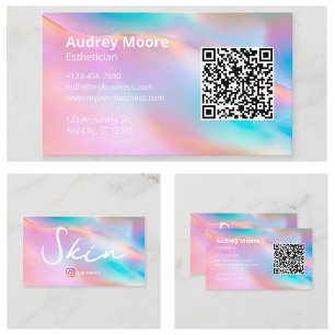 Spa Modern Aesthetician Business Card