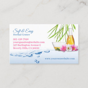 Spa Natural Herbs Business Card