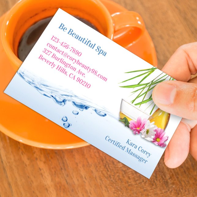 Spa Natural Wellness Business Card (Creator Uploaded)
