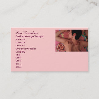 Spa or Massage Therapist Business Card