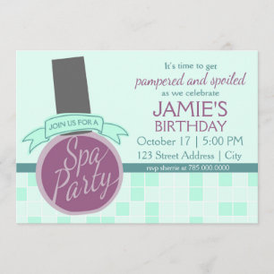 Spa Party Invitation
