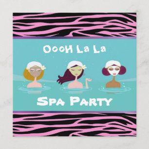 Spa Party Invitations