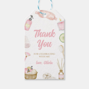 Spa Party, Pamper Party, Glam Makeup Party Gift Tags