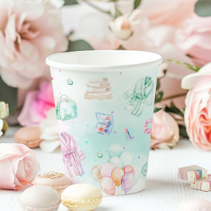 Spa party pastel Galm Birthday party Paper Cups