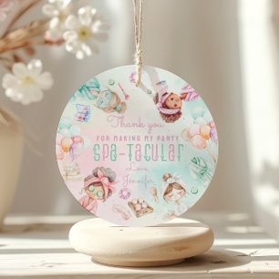 Spa party  Spatacular Birthday Thank you Favour Tags