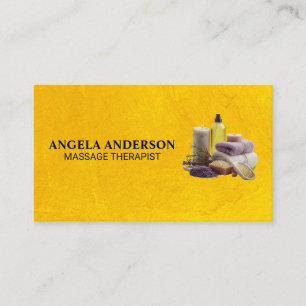 Spa Products and Massage Oils Business Card