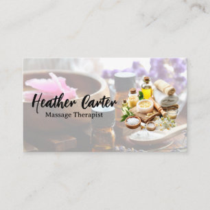 Spa Products Salts and Oils Business Card