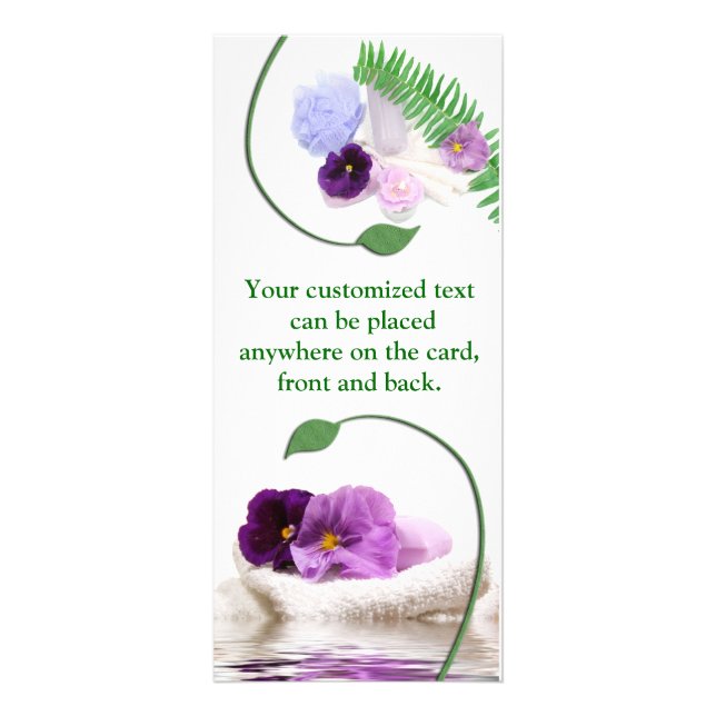 Spa Purple Rack Card (Front)