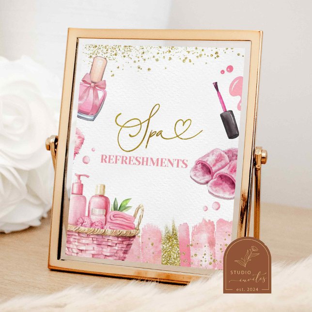 Spa Refreshments Party Sign (Creator Uploaded)