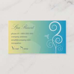 Spa Resort Business Card