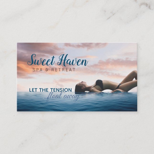 Spa & Retreat business cards (Front)