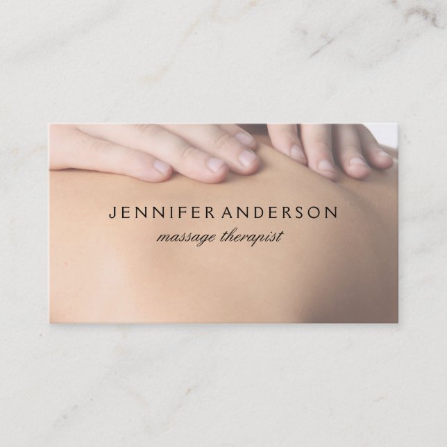 Spa Retreat | Massage Business Card (Front)