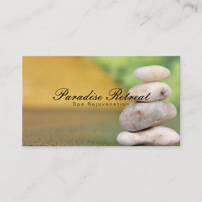 Spa Retreat | Zen Business Card (Front)