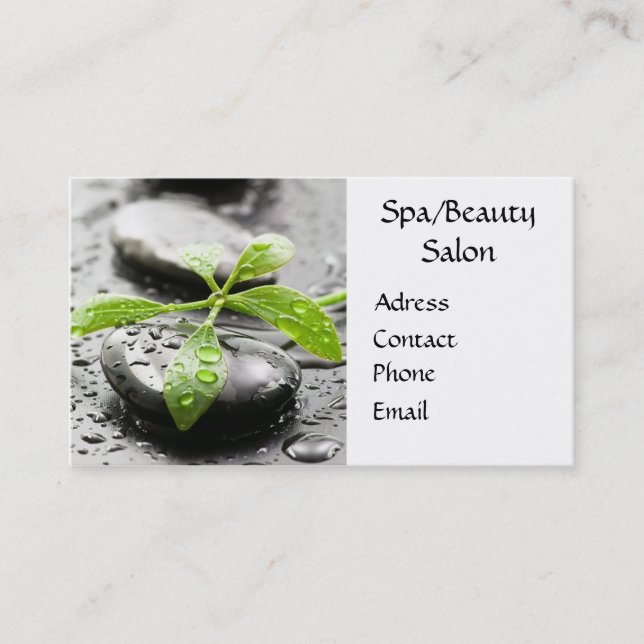 Spa Salon Business Card (Front)