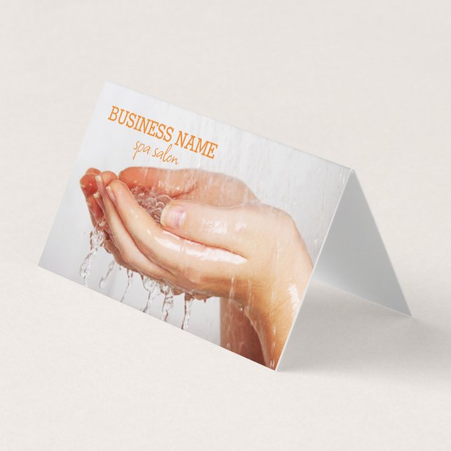Spa salon, spa business card (Front)