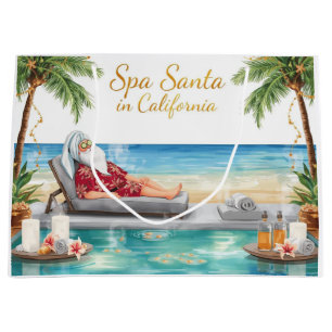 Spa Santa in LA – Merry Christmas  Large Gift Bag