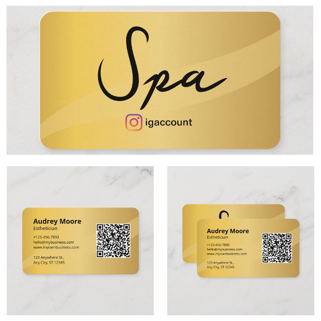 Spa Services Aesthetician Business Card (Spa Services Esthetician Business Card
)