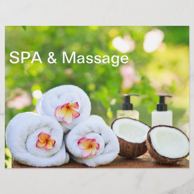 SPA settings Flyer (Front)