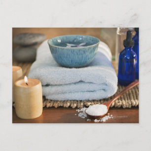 Spa still life postcard