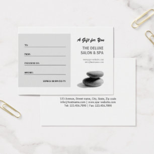 Spa Stones Gift Certificate