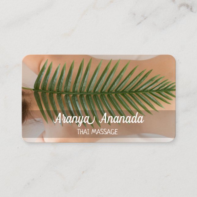 Spa Thai Massage Business Card (Front)