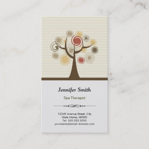 Spa Therapist Appointment - Elegant Natural Card