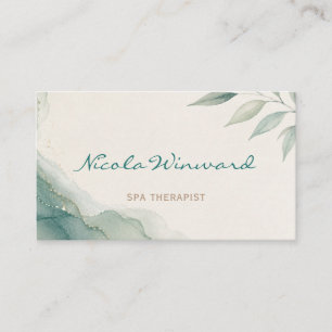 Spa Therapist Business Card