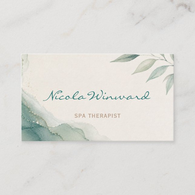 Spa Therapist Business Card (Front)
