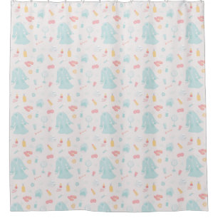 Spa things shower curtain