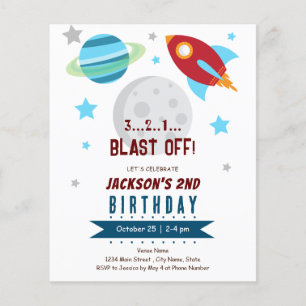 Space 2nd Birthday Budget