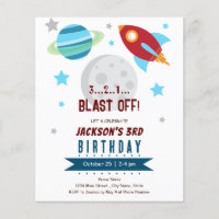 Space 3rd Birthday Budget