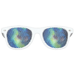 Space Adult Retro Party Shades, White Sunglasses
