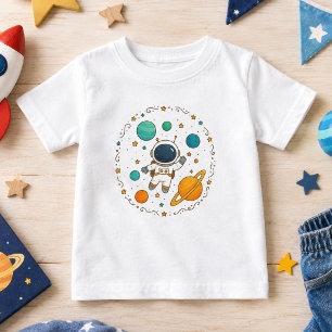 Space Adventure 1st Birthday Outer Space Baby T-Shirt
