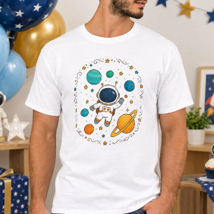Space Adventure 1st Birthday Outer Space T-Shirt