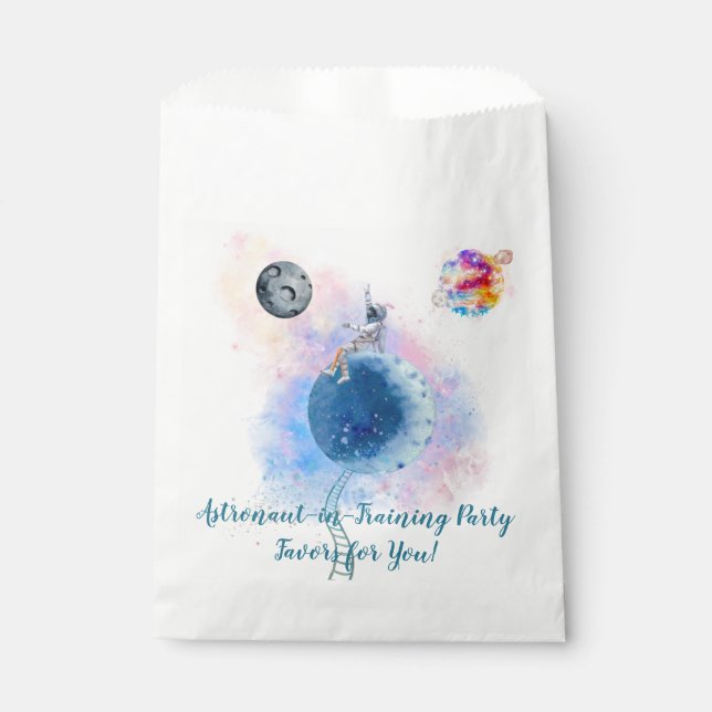 Space Adventure Awaits You! Favour Bags (Front)