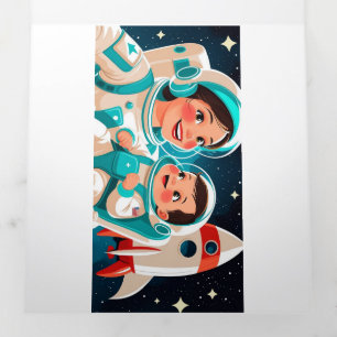 Space Adventure Birthday Invitation – Cosmic Party