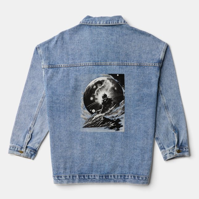 Space Adventure Denim Jacket (Back)