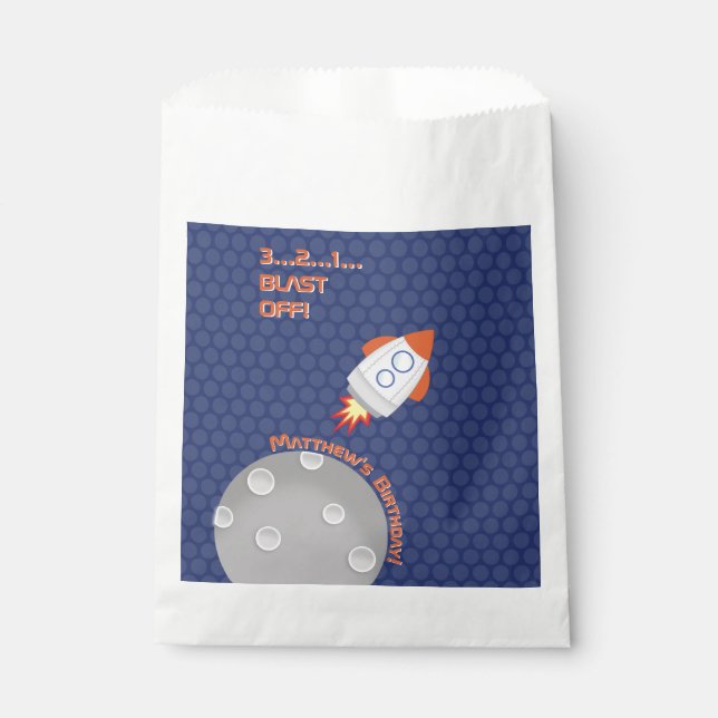 Space Adventure Favour Bags (Front)