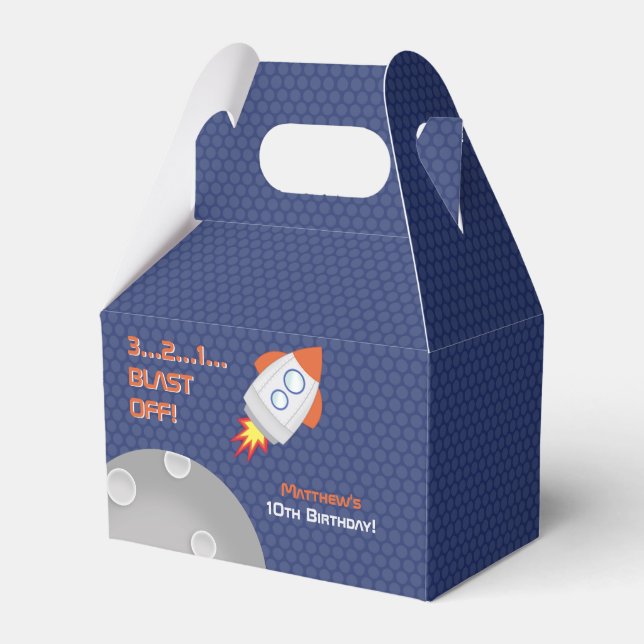 Space Adventure Favour Box (Front Side)