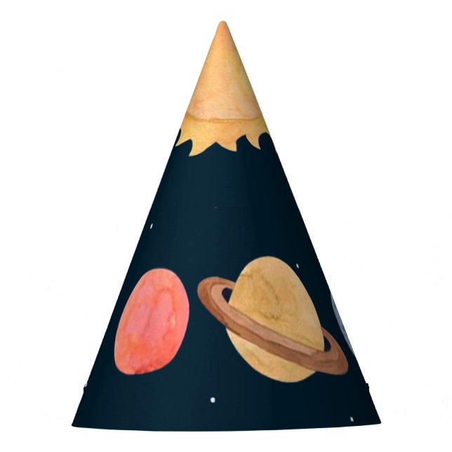 Space Adventure: Planets Party Hat (Front)