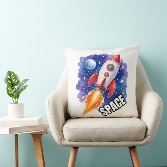 Space Adventure Poster | Adventure Awaits Among  Cushion (Chair)