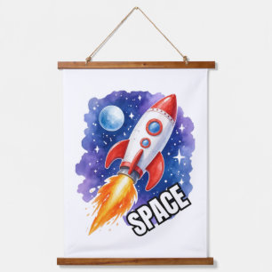 Space Adventure Poster Adventure Awaits Among Hanging Tapestry