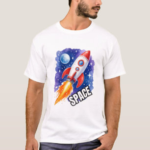 Space Adventure Poster Adventure Awaits Among T-Shirt