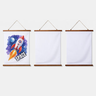 Space Adventure Poster Adventure Awaits Hanging Tapestry