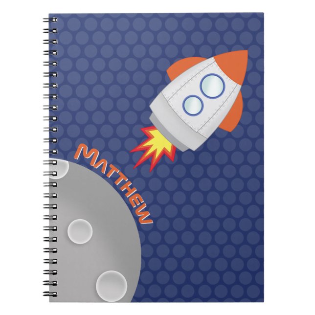 Space Adventure Spiral Notebook (Front)