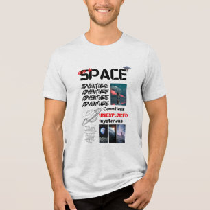 Space Adventure t-shirt : Explore the Universe Tri-Blend Shirt