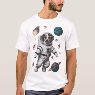 Space Adventure With A Dog Astronaut T-Shirt