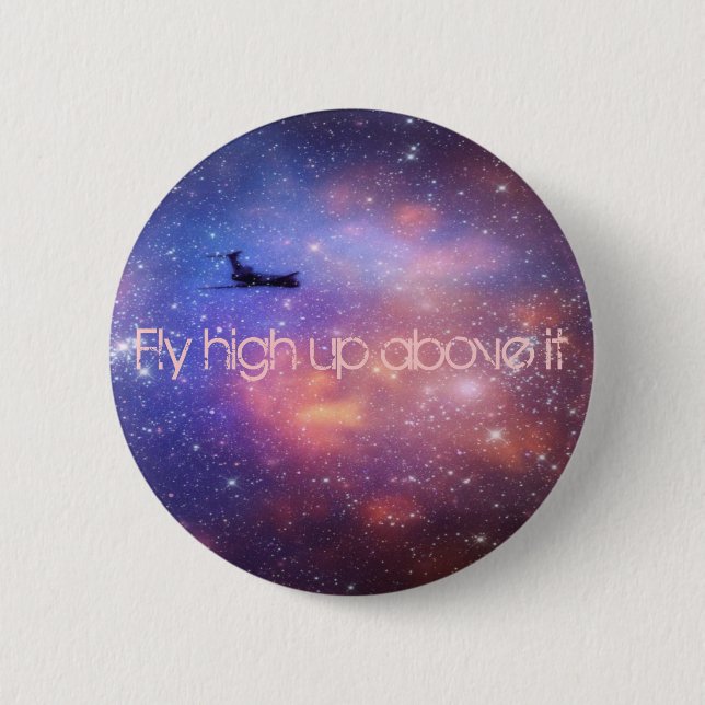 Space Aeroplane Button (Front)