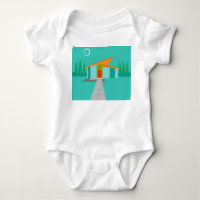 Space Age Cartoon Baby Creeper Bodysuit
