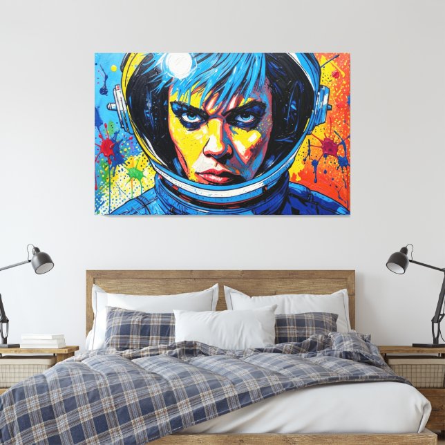 SPACE AGE DREAMER 8 CANVAS PRINT (Insitu(Bedroom))